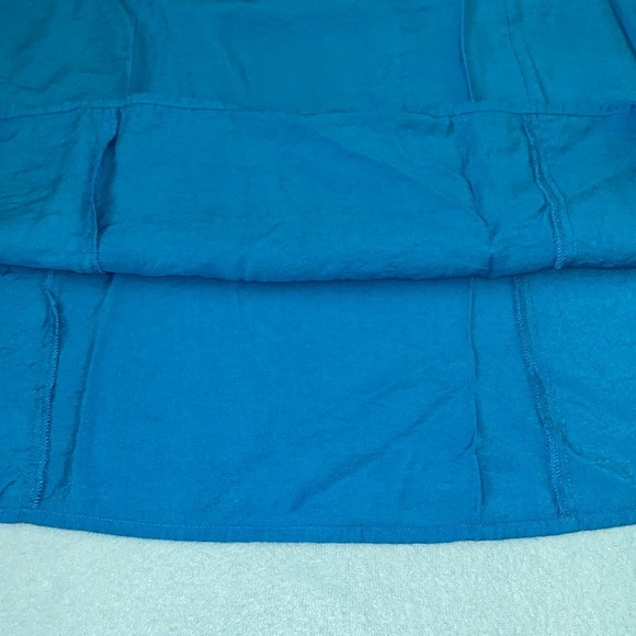 LANE BRYANT ruffle blouse sleeveless buttons at chest keyhole side zip size 20 - Picture 4 of 10